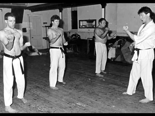 Chersterfield and Sheffield dojo students circa 1986