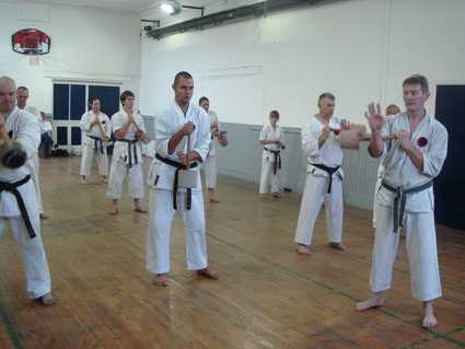Chishi training at Shefield Goju Ryu